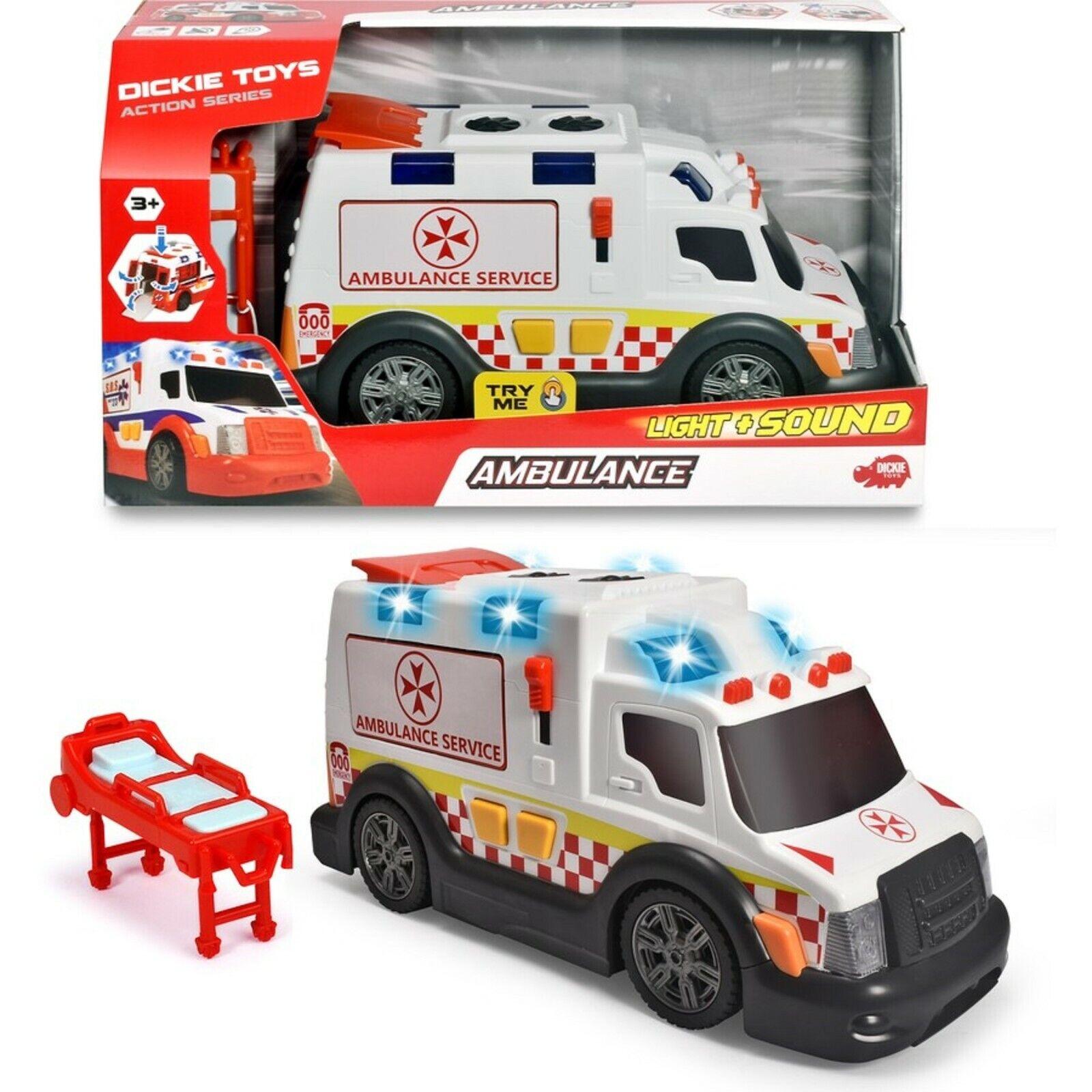 Dickie toys action series-Ambulance service- try me light + sound toys