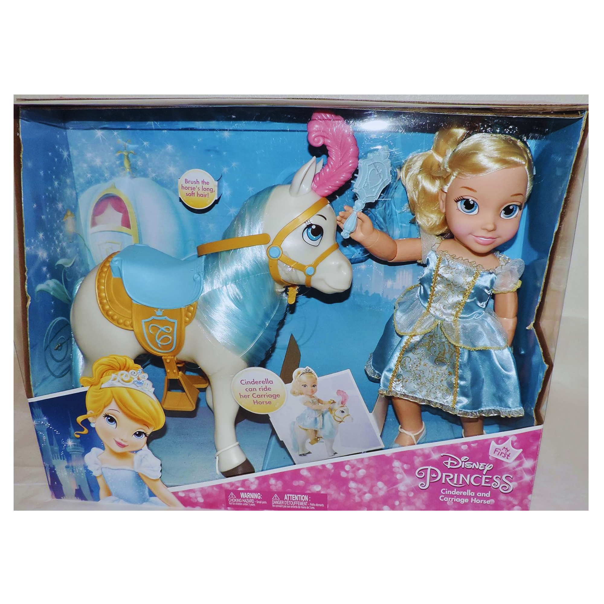 Disney Princess Cinderella Horse Carriage Magical Play Gift Set