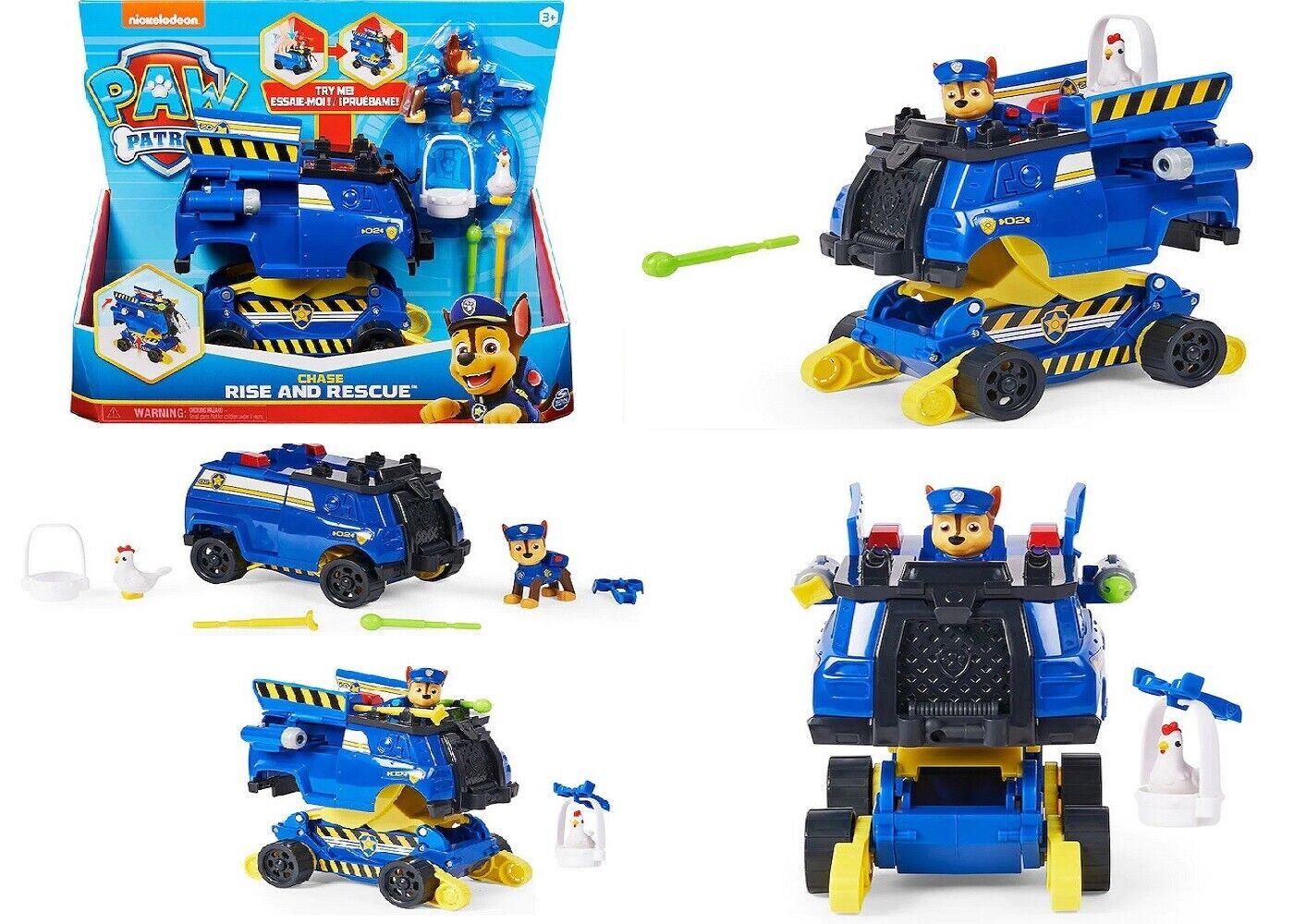 Paw Patrol Rise N Rescue Vehicle Ages 3+ New Toy Chase Marshall Race Play Pup