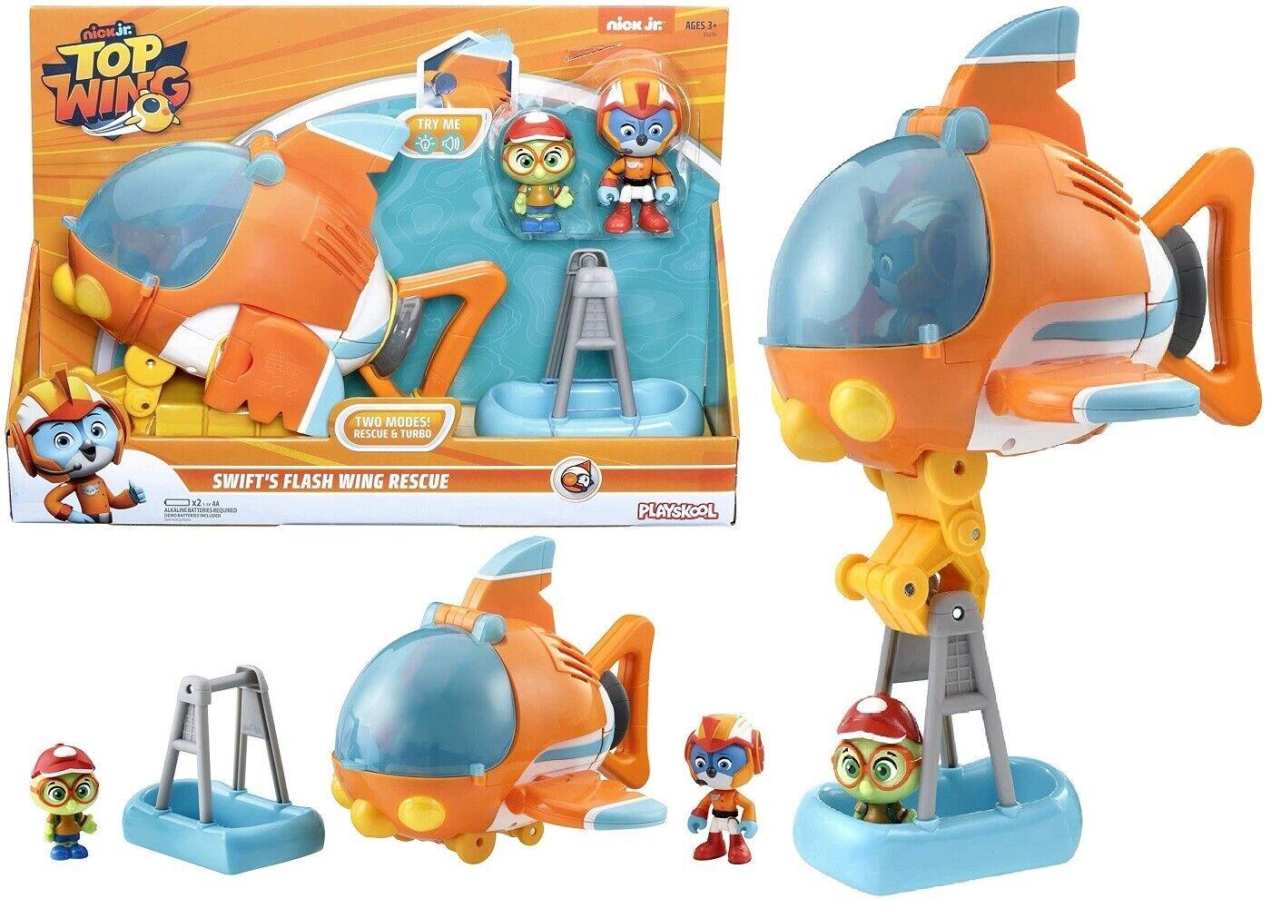 Top Wing Playskool Swift Flash Wing Rescue Vehicle Ages 3+ Toy Car Plane Race