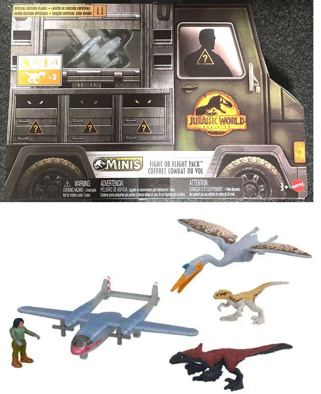 Jurassic World Minis Figures Flight or Fight MINI Pack 1 for Ages 5+