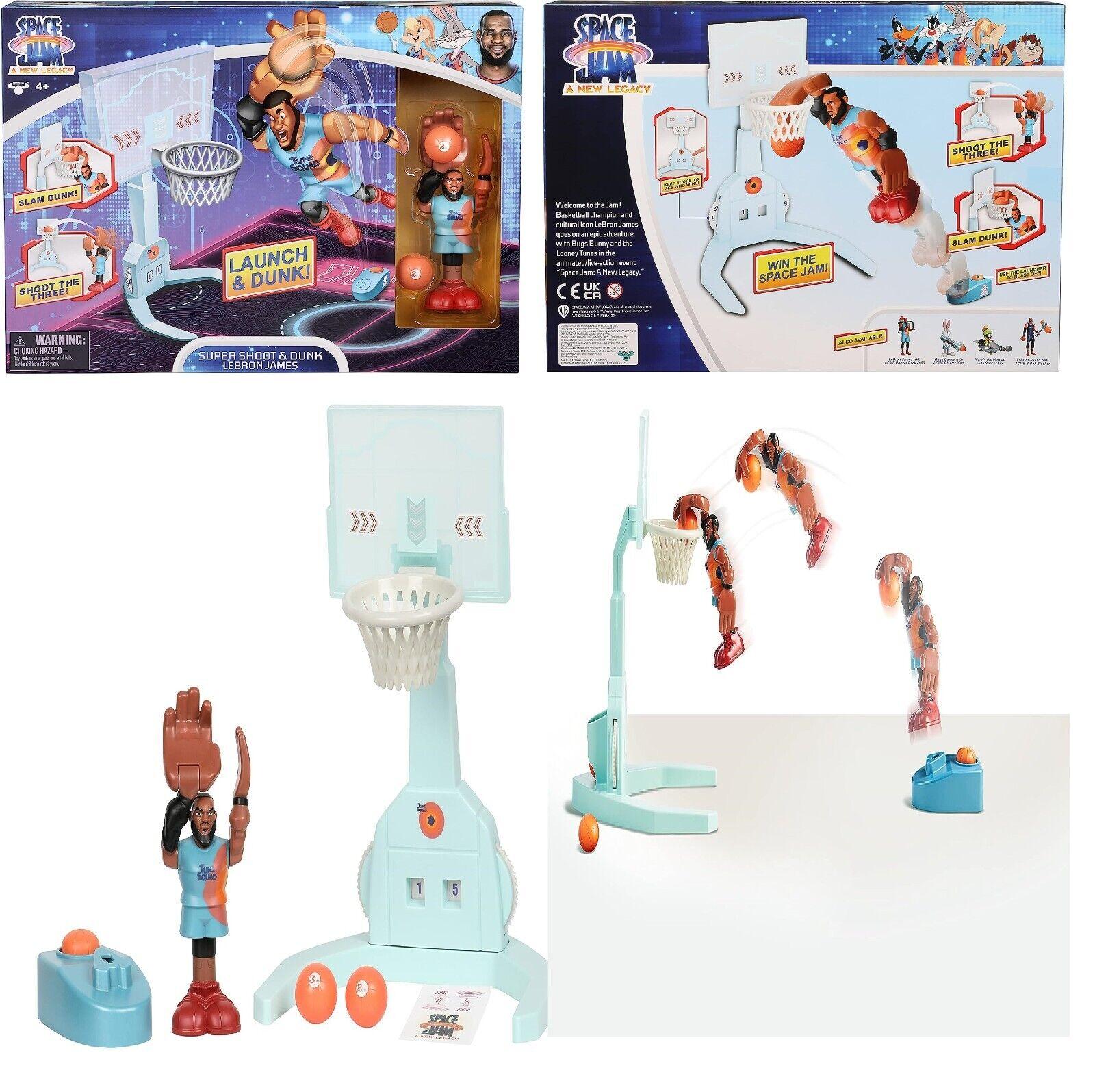 Space Jam Launch Shoot and Dunk Playset Basketball Lebron James Play Game