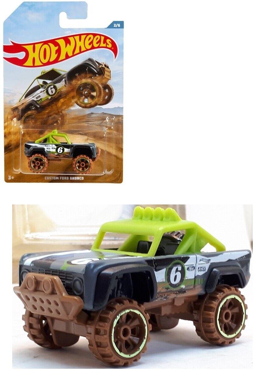 Hot Wheels 1:64 -Custom Ford Bronco- Off Road Truck 3+ Toy Car Subaru Jeep