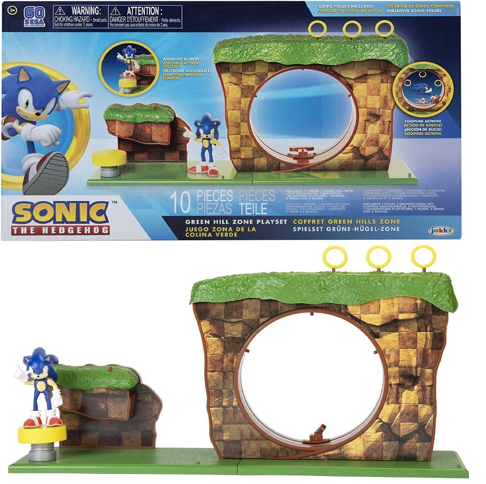 Jakks Pacific Sonic The Hedgehog Green Hill Zone Figurine Playset Ages 3+ Toy