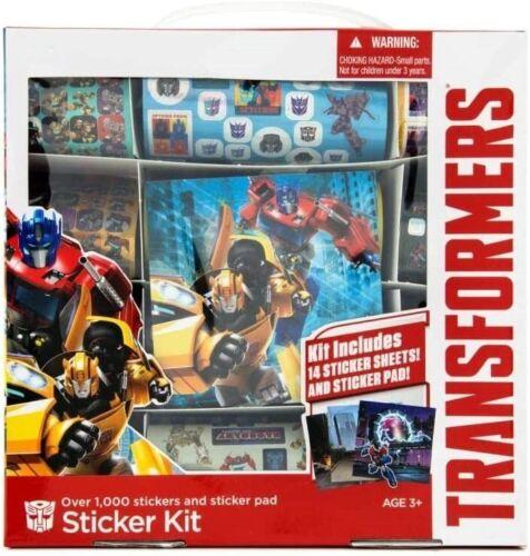 Transformers 1000+ Stickers and Sticker Pad Set Ages 3+ New Toy Robot Car Play