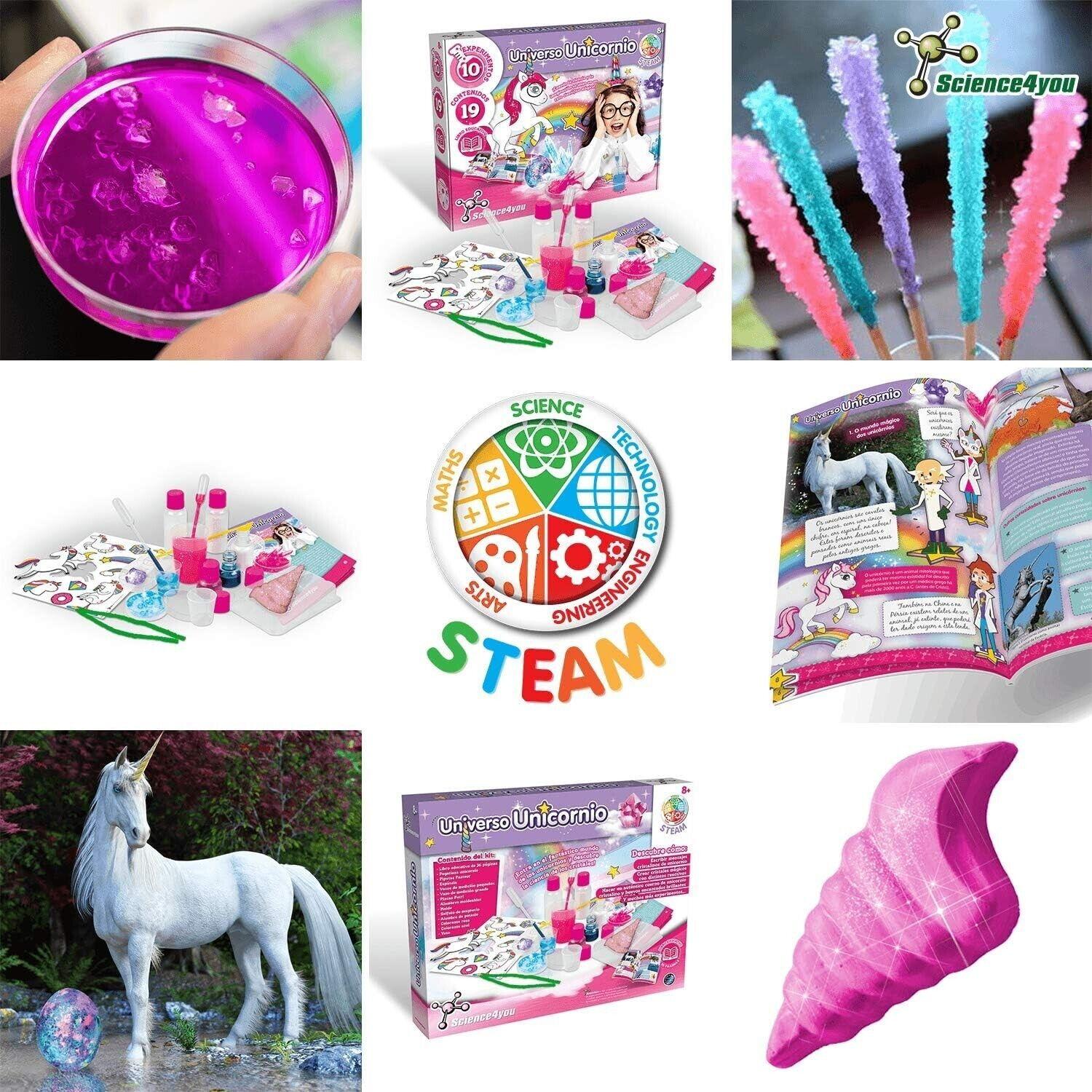 Science4you Unicorn Scientist Science Activity School Project Experiment Book