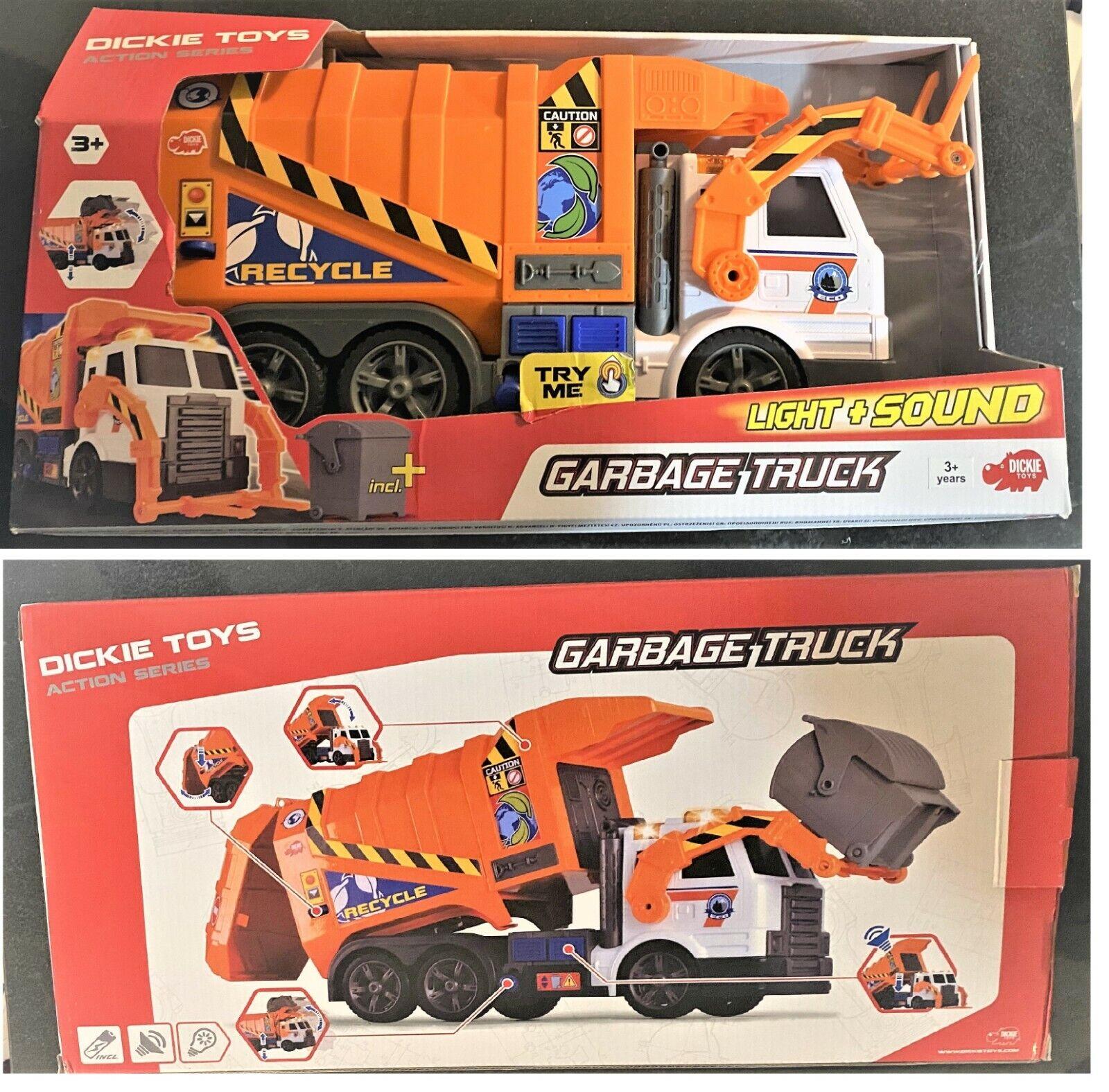 Dickie toys action series-Garbage Truck- try me light + sound toys