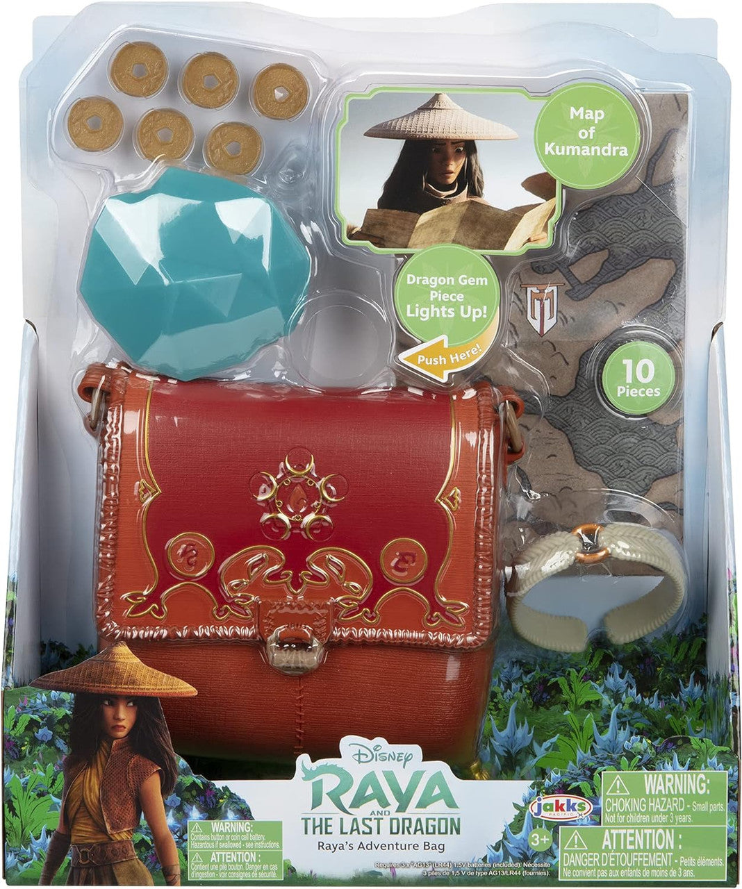 Raya and the Last Dragon Raya's Adventure Bag Map Dragon Gem Piece Arm Band