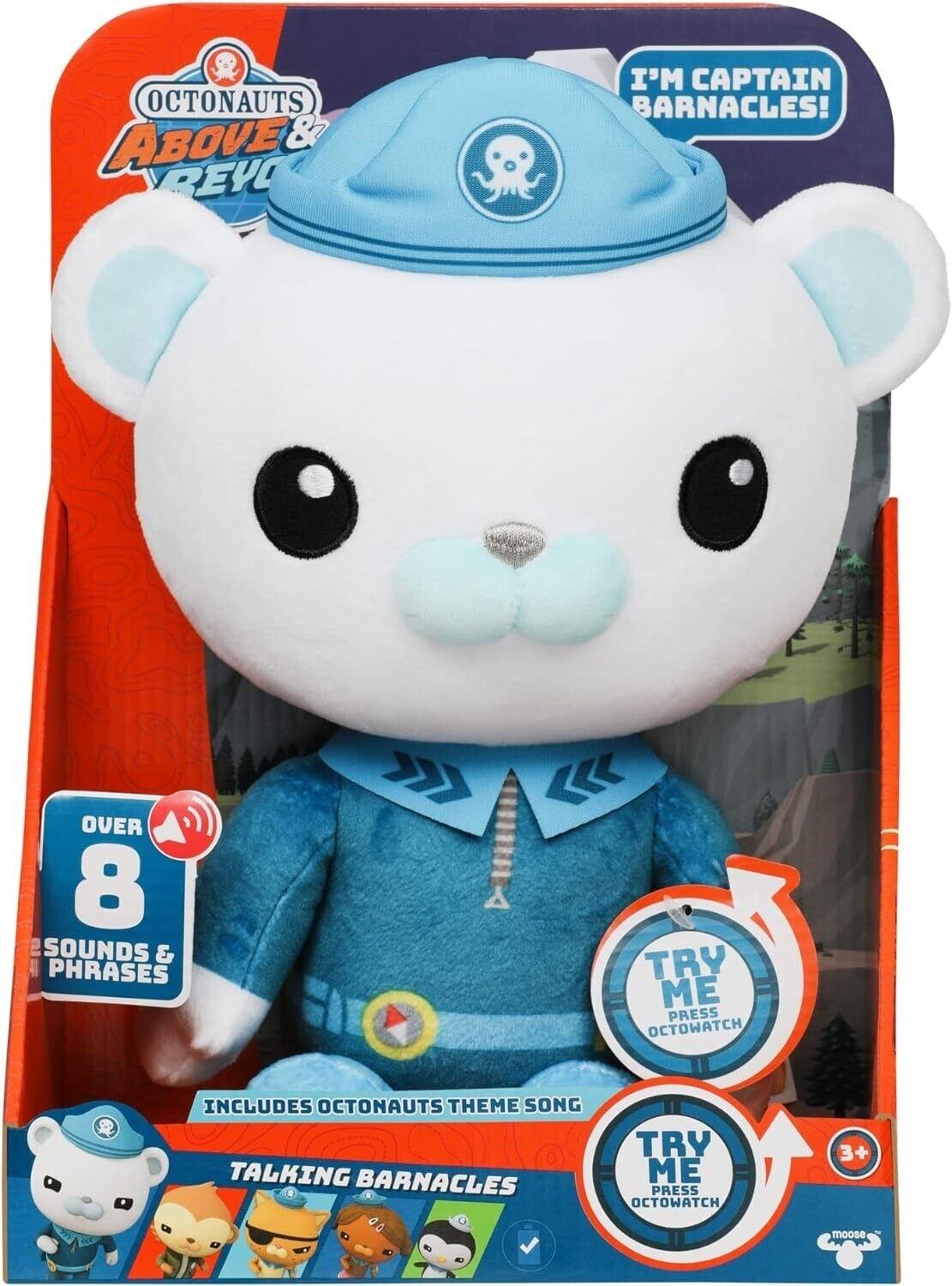 Octonauts Above & Beyond Talking Soft Plush Captain Barnacles Ages 3+ New Toy