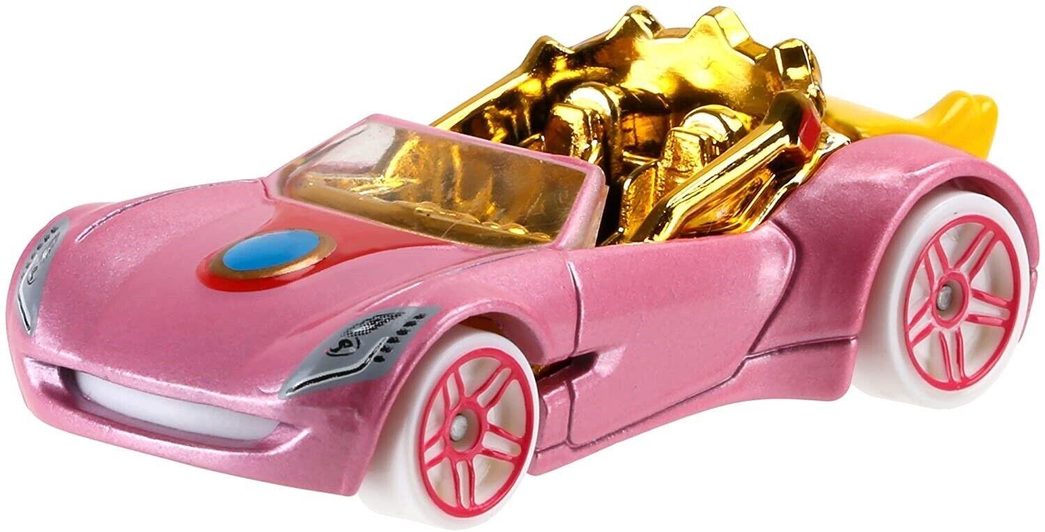 Hot Wheels Gaming Character Princess peach 1 Car for Ages 3+ Toy Race Play Game