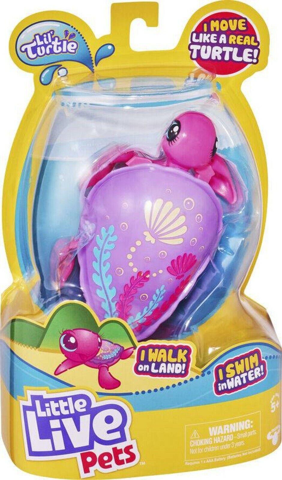 Little Live Pets Turtle Interactive Ages 5+ Toy Swim Water Play Gift Pet Sand