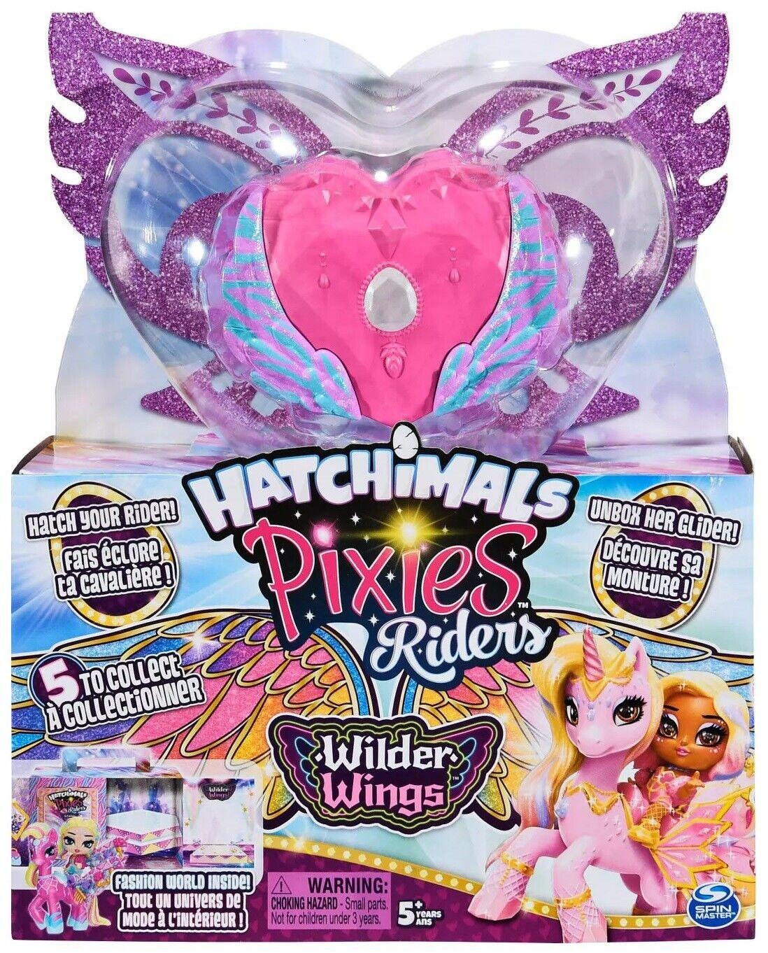 Hatchimals Pixies Riders Wilder Wings Claire Zebra Glider Toy Hatchimal Pet Pony Doll Dragon Horse