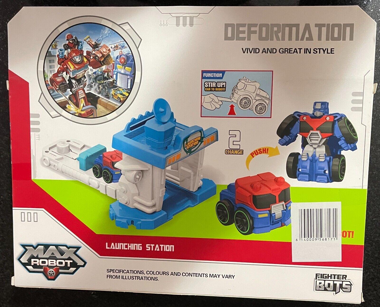 Fighter Bots Max Robot Deformation Transforming Truck with Launching Station