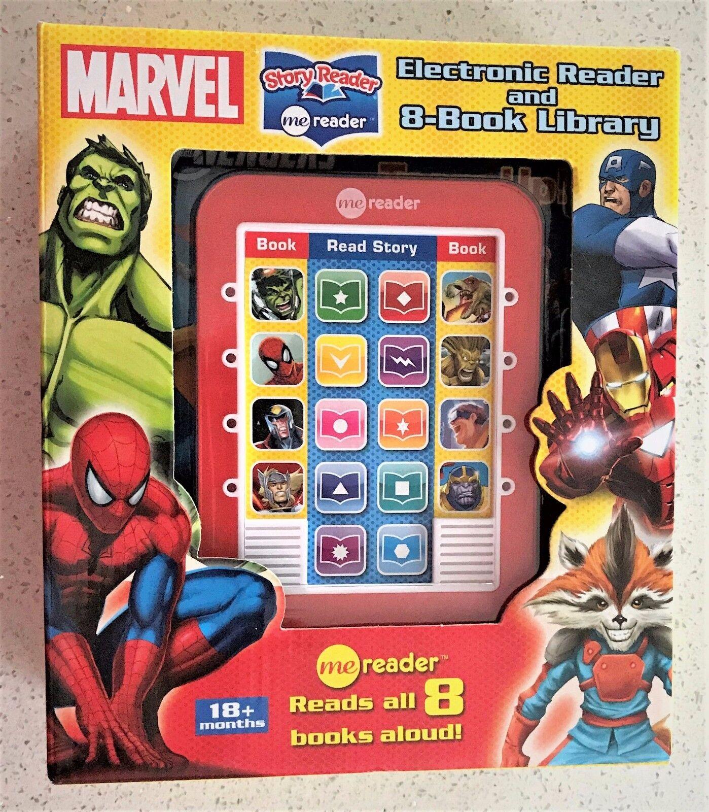 Electronic Reader 8 Book Library 2+ Read Play Thomas Marvel Avengers Paw Patrol