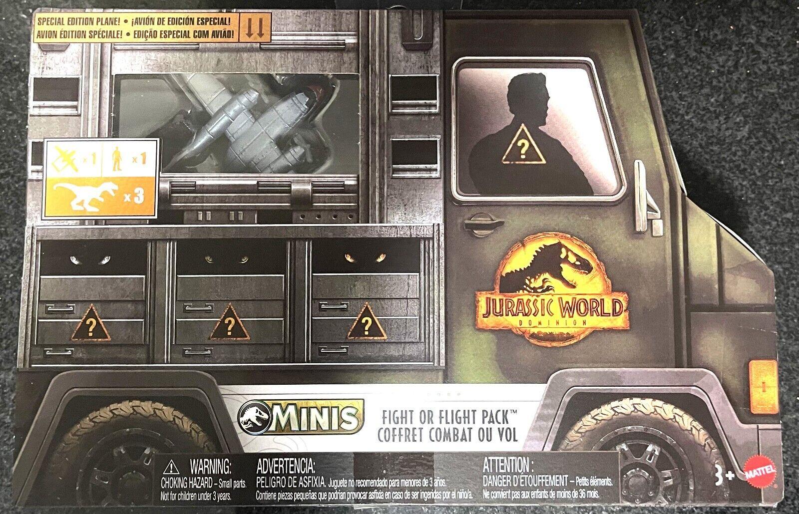 Jurassic World Minis Figures Flight or Fight MINI Pack 1 for Ages 5+