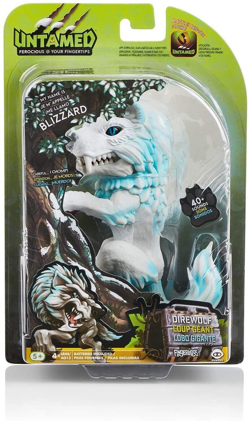 WowWee Fingerlings Untamed Direwolf Blizzard Interactive Toy Pet