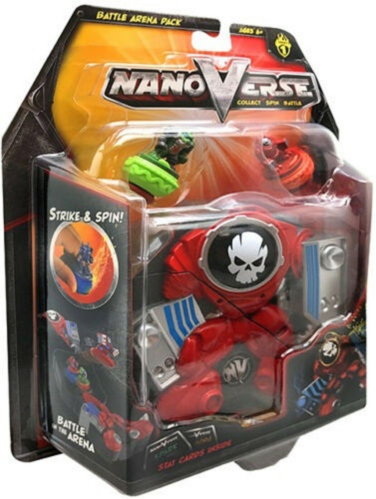 NanoVerse Battle Arena Pack Ages 6+ Toy Fight Play Game Robot Spinner Warrier