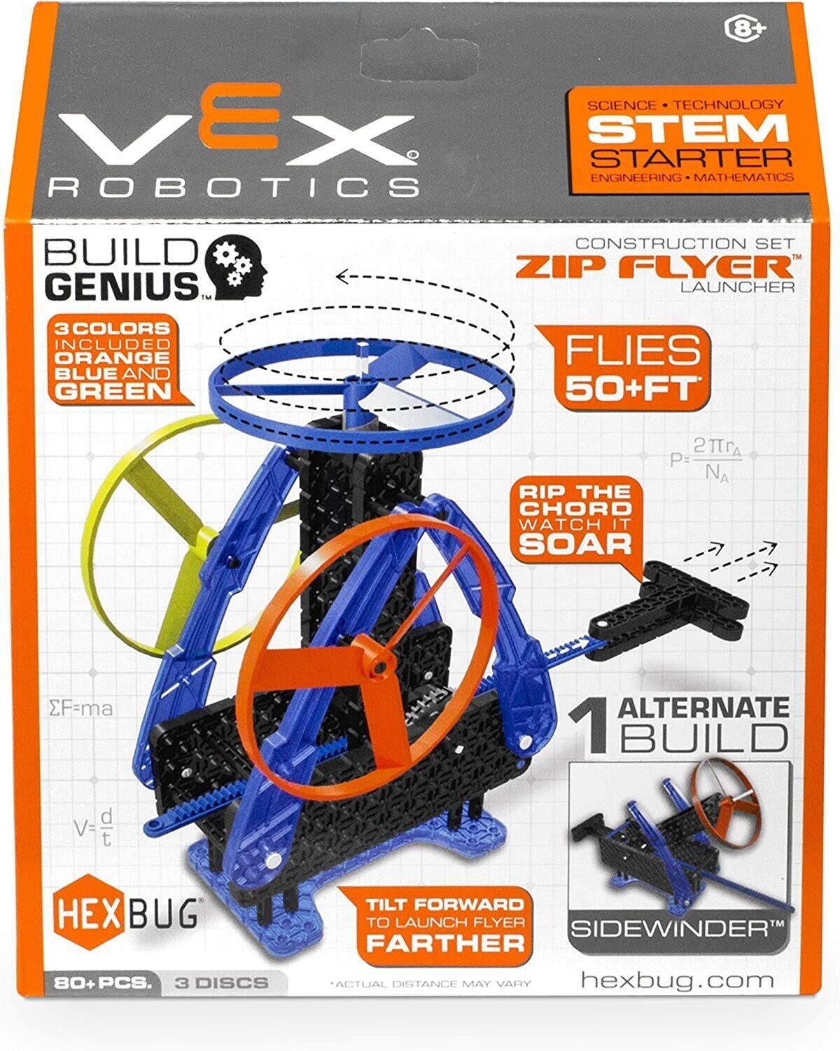 Hexbug Vex Robotics Zip Flyer Launcher Construction Set Ages 8+ New Toy Project