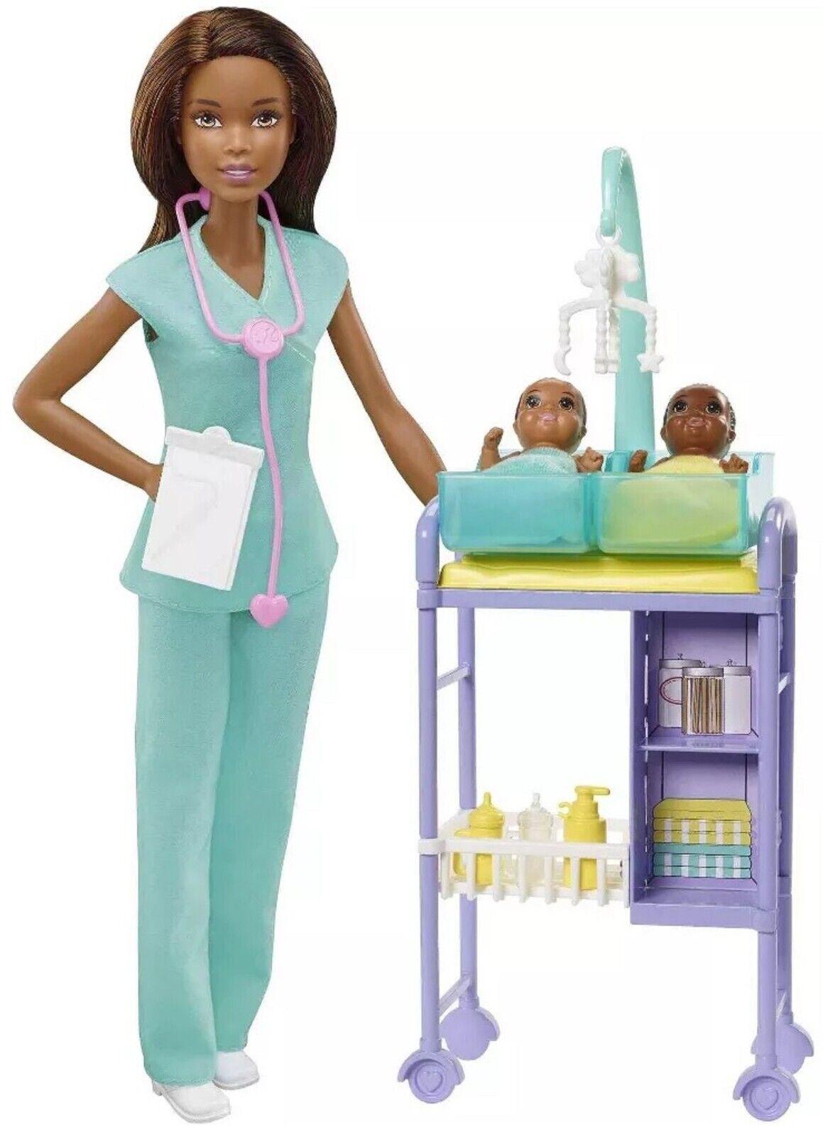 Barbie Careers Baby Doctor Dentist Teacher Chicken Skating Ice Ages 3+ Toy Doll Baby Doctor 2