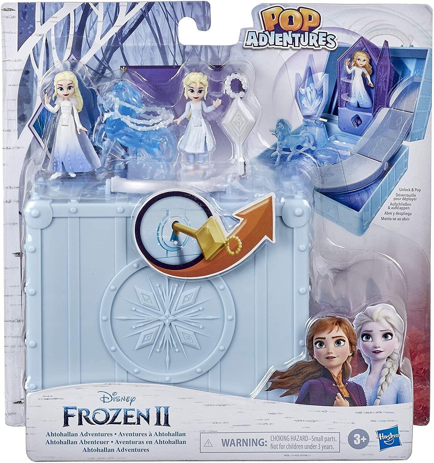 Disney Frozen Adventures Elsa Ahtohallan Adventures Castle Pop-Up Playset box with Handle
