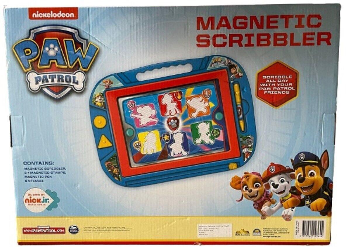 Paw Patrol Magnetic Scribbler Drawing Board Stamps Pen Stencil Play Gift Set