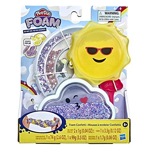 Play-Doh Foam Confetti Mixing Kit Non-Toxic Tactile Toy for Kids 4+