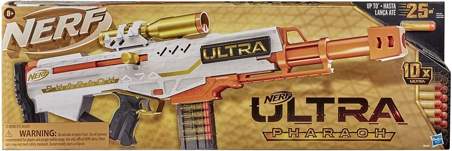Nerf Ultra Pharaoh Blaster With Premium Gold Accents 10 Special Darts