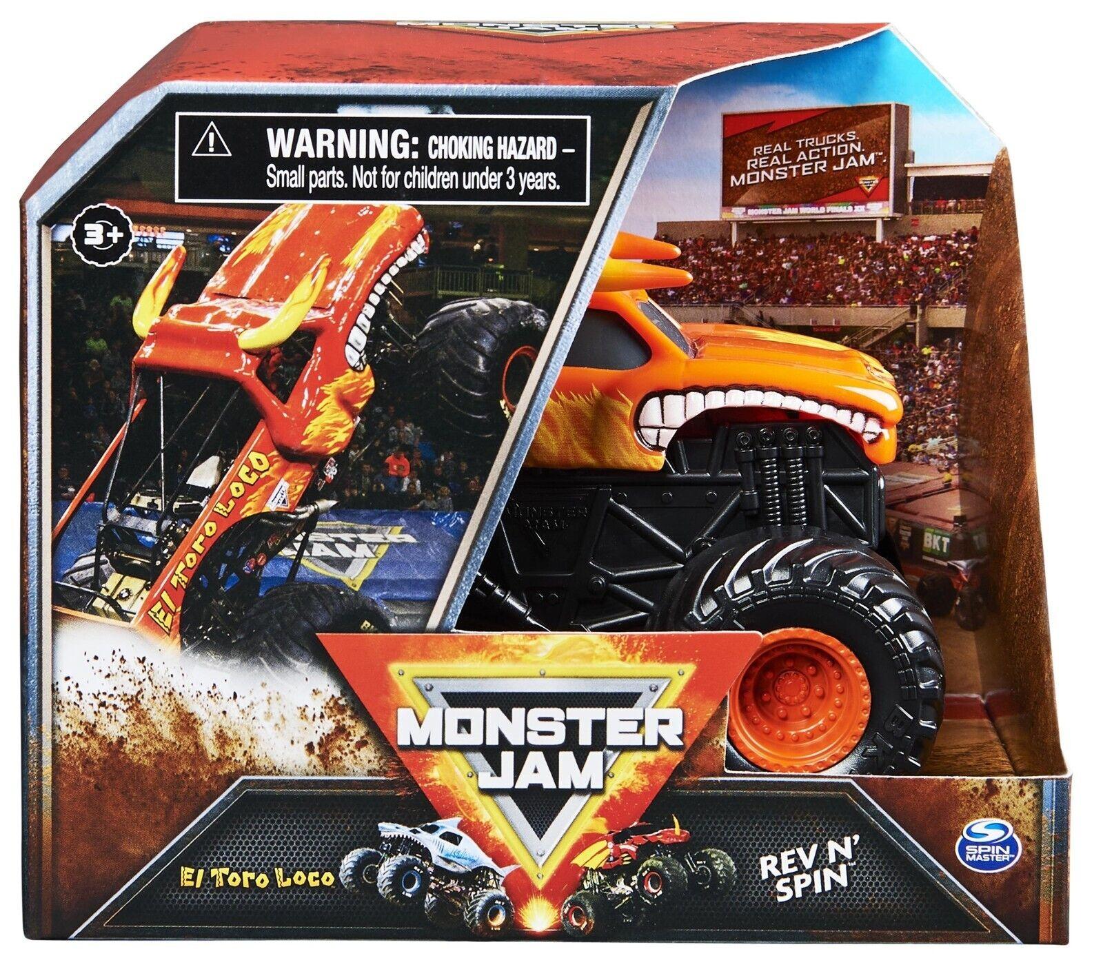 Monster Jam 1:43 Rev 'N Spin El Toro Loco Truck for Ages 3+