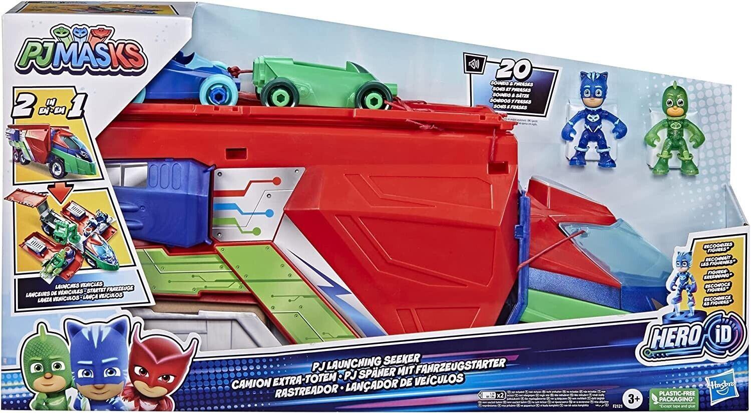PJ Masks PJ Launching Seeker Preschool Toy Transforming Vehicle Playset