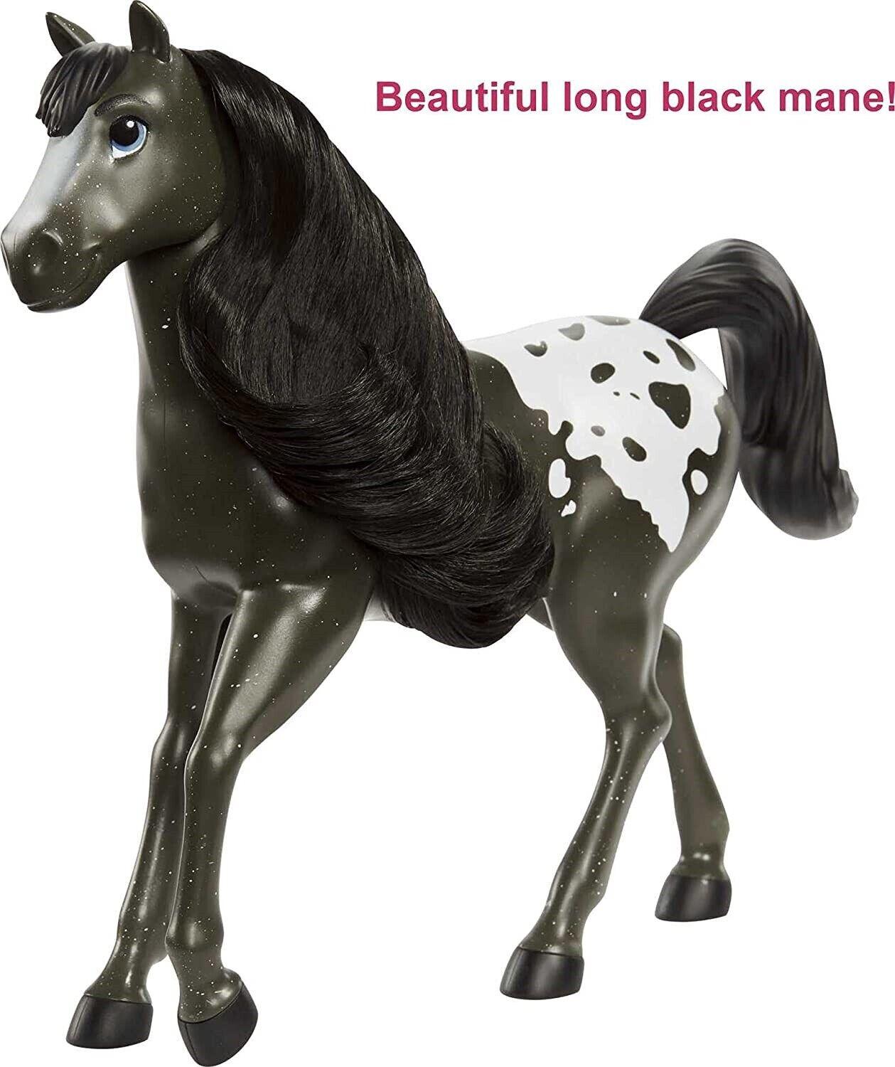 Spirit Black Pinto Herd Horse Riding Free Collector Doll and Horse Ages 3+ Toy Pony Race Fun