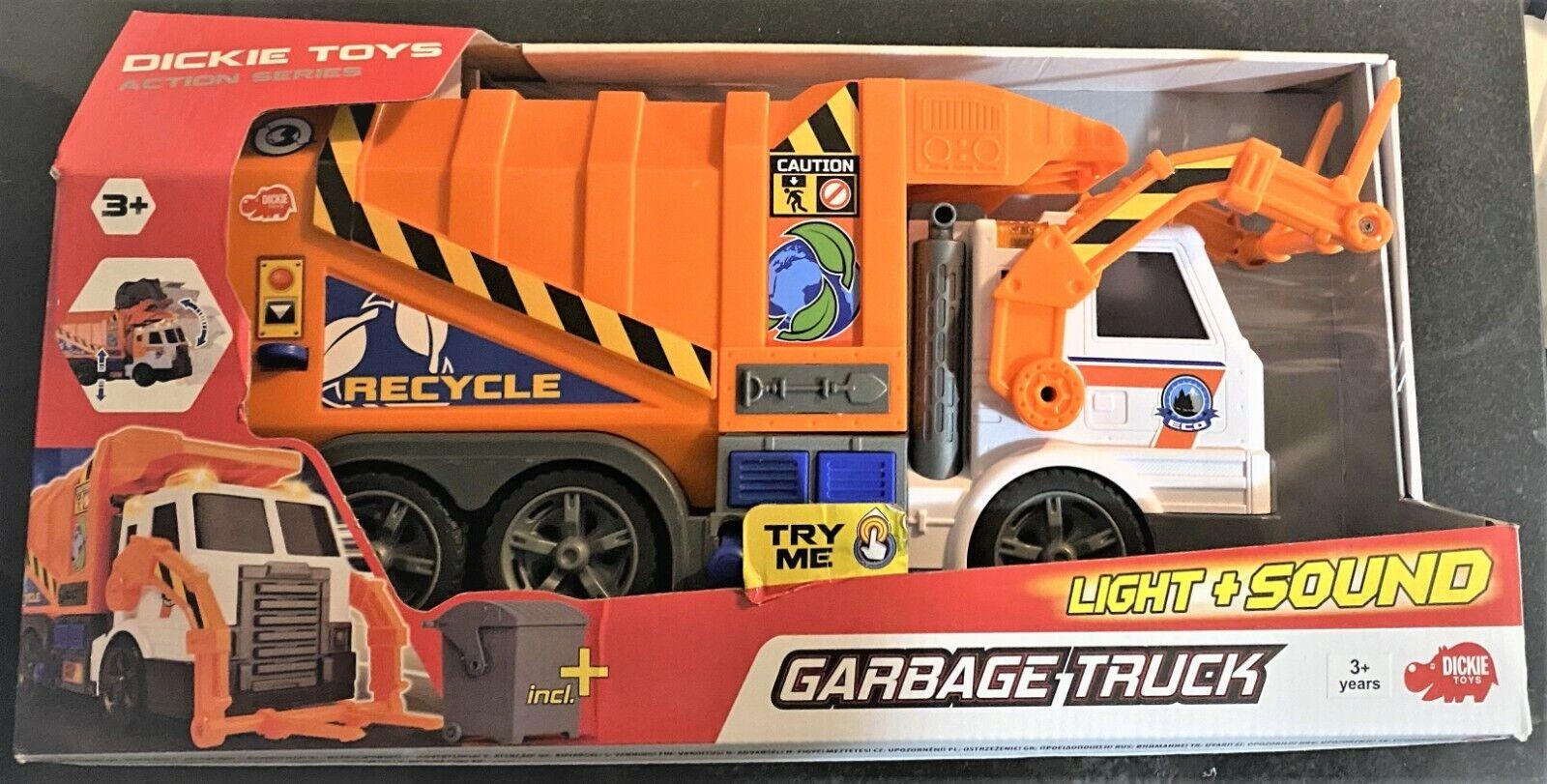 Dickie toys action series-Garbage Truck- try me light + sound toys