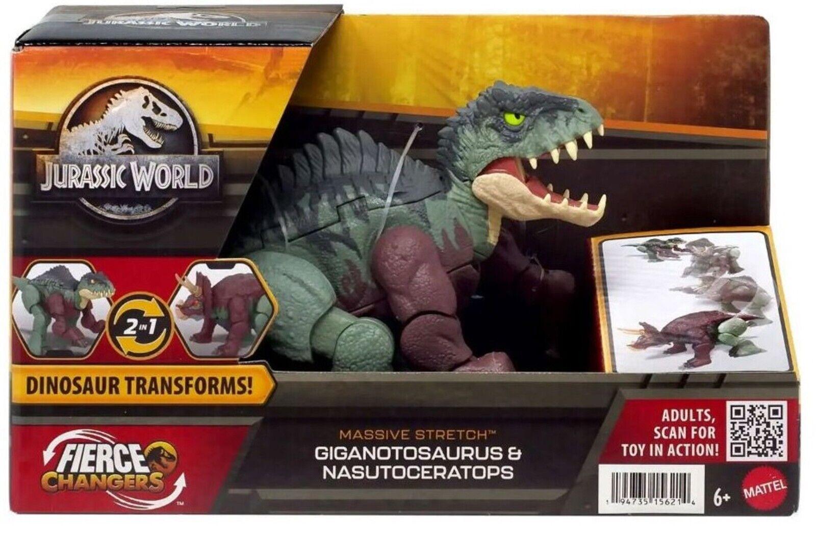 Jurassic World 2-in-1 Dinosaur Fierce Changers Massive Stretch Indoraptor Dino