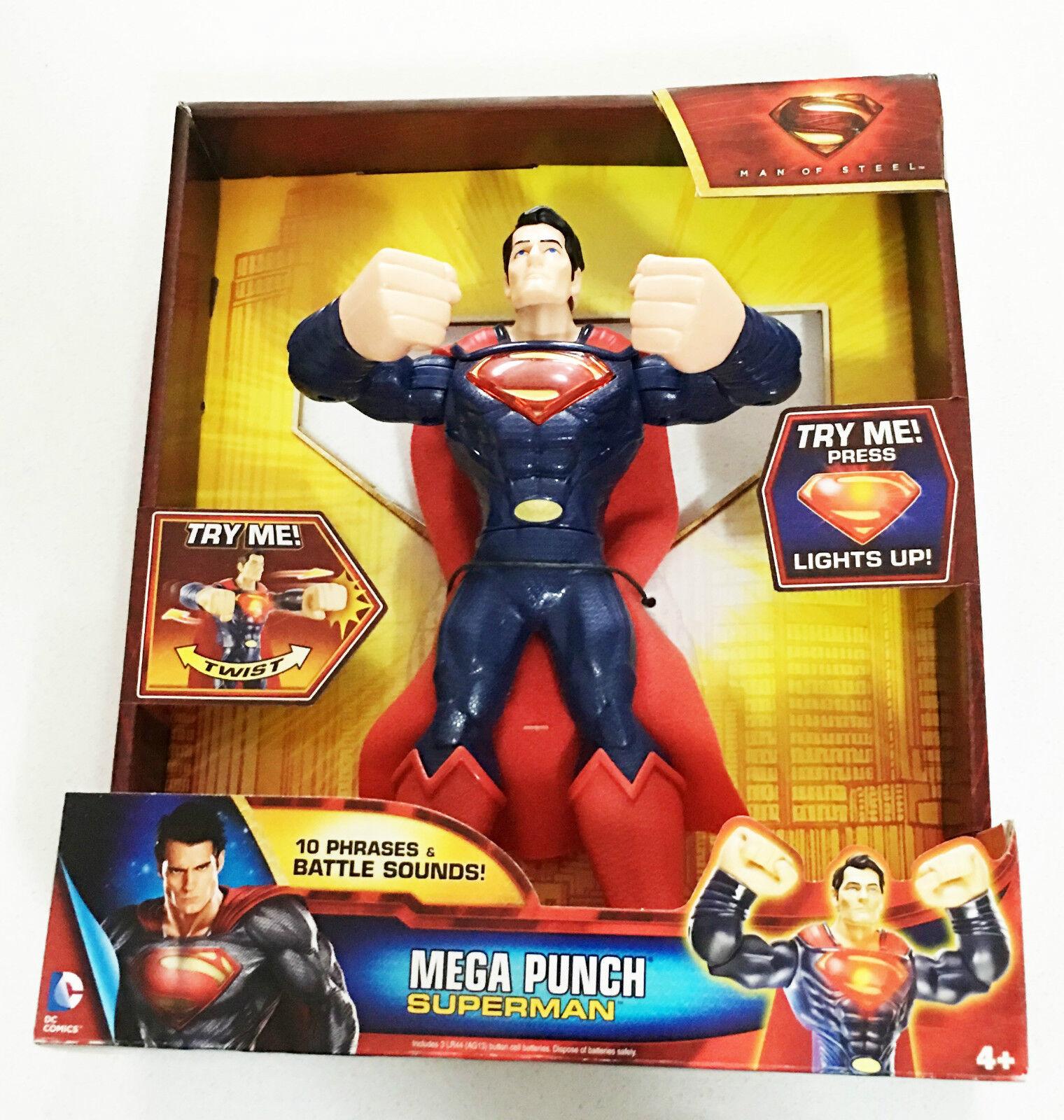 Superman Man of Steel Mega Punch Action Figure Ages 4+ New Toy Boys Girls Hero