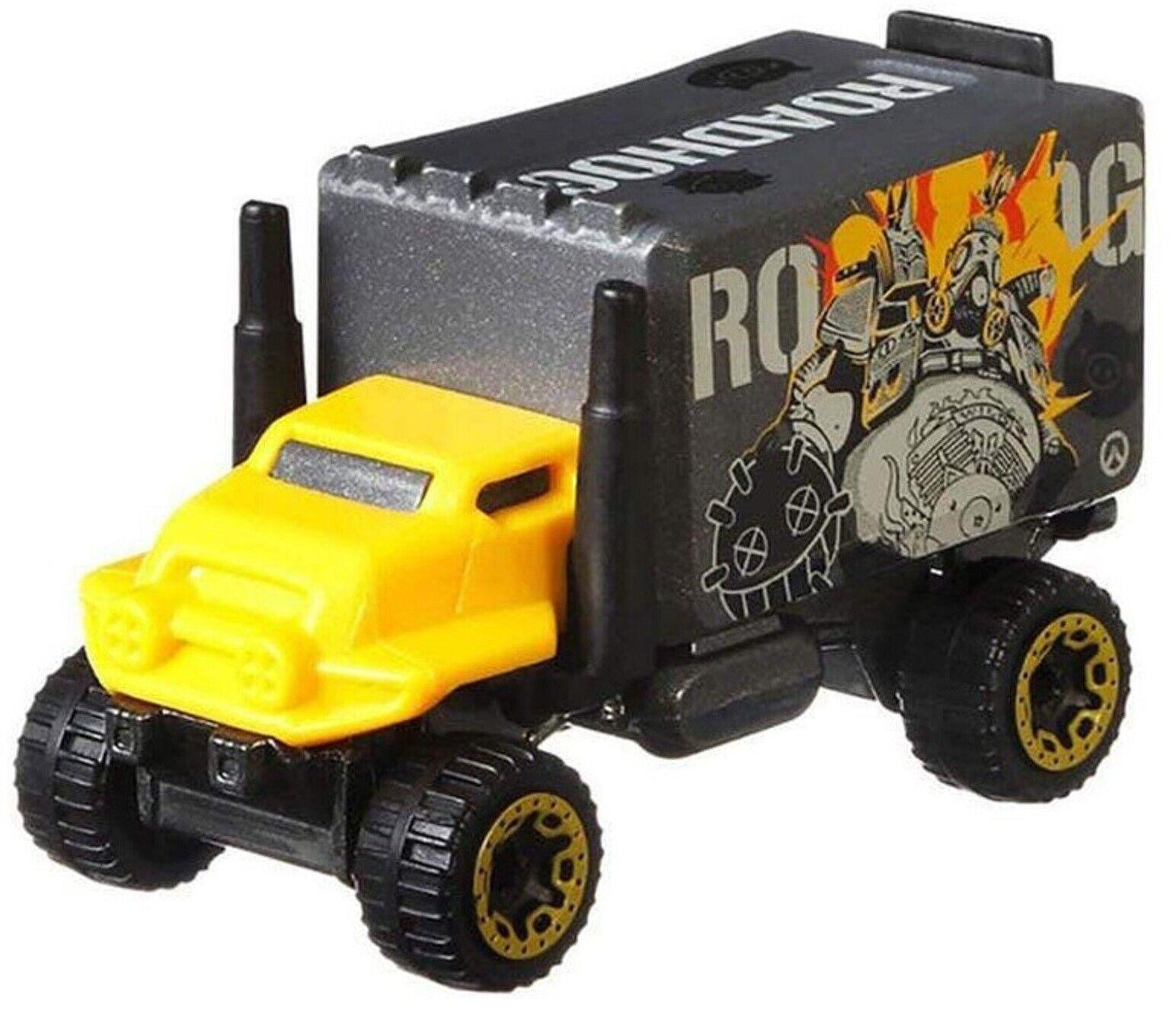 Hot Wheels Overwatch Die-Cast-Roadhog-Car Ages 3+ Toy Game Soldier 76 Gun Blaster