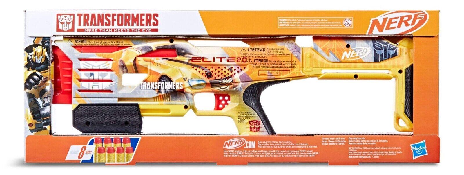 NERF Elite 2.0 Transformers Bumblebee Dart Blaster Play Gift