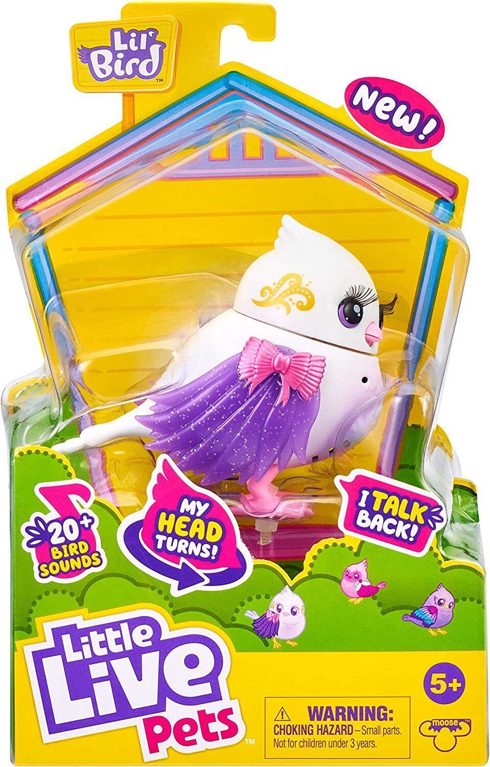 Little Live Pets Lil Bird- Tweeterina- Ages 5+ New Toy Pet Talk Play