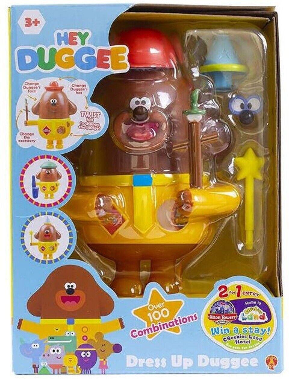 Hey Duggee 14 CM Dress Up Duggee Ages 3+ Toy Doll Play Glasses Hat Wand Magic