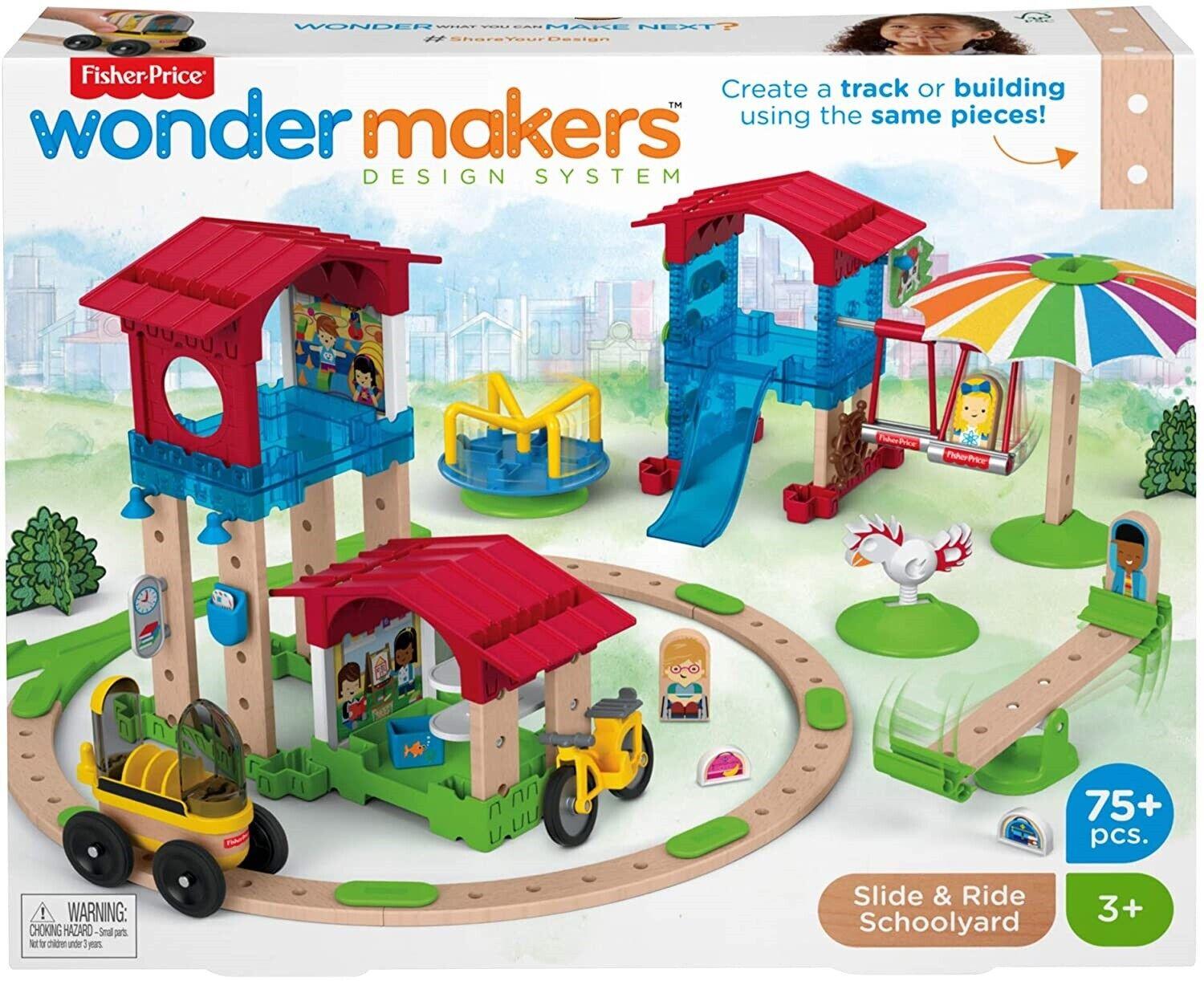 Fisher Price Wonder Makers Slide Ride Schoolyard Ages 3+ Toy School Park Play