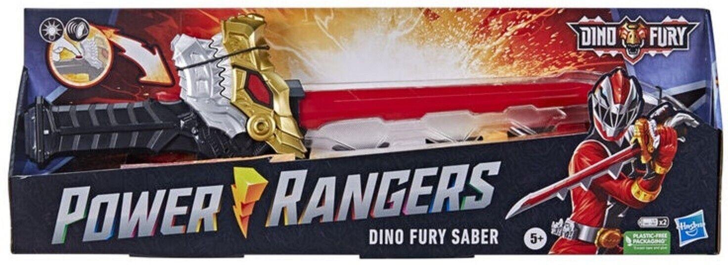 Power Rangers Dino Fury Saber Electronic Toy with Lights and Sounds Chomp Play