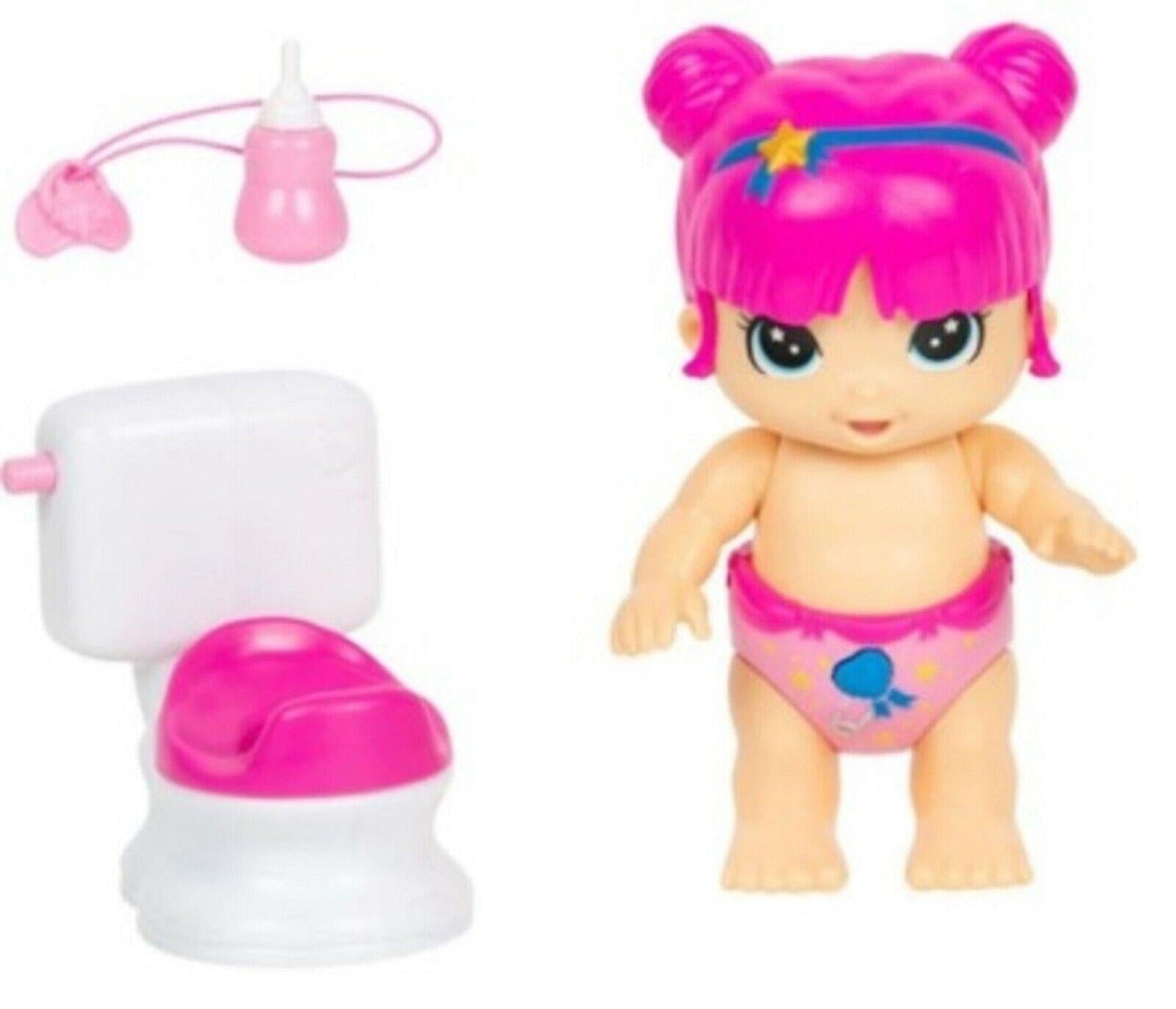 Little Live Babies Chloe Potty time Bizzy Bubs Clap Baby for Ages 5+ with Toy Feeder Bottle