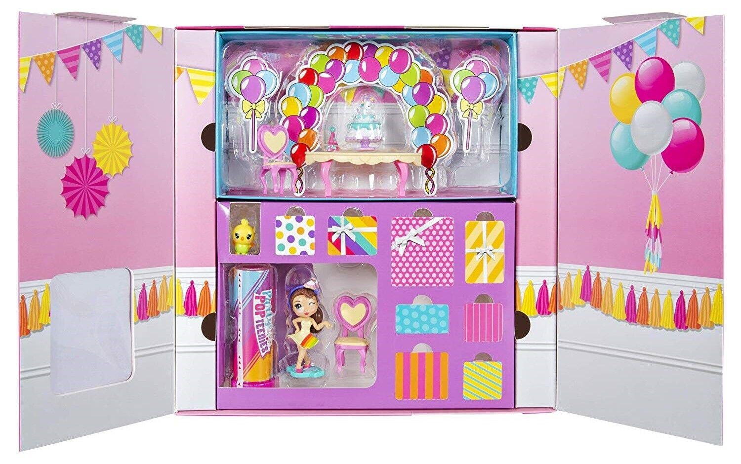 Party Popteenies Double Surprise Rainbow Unicorn party set-Popper Cutie Ages 4+