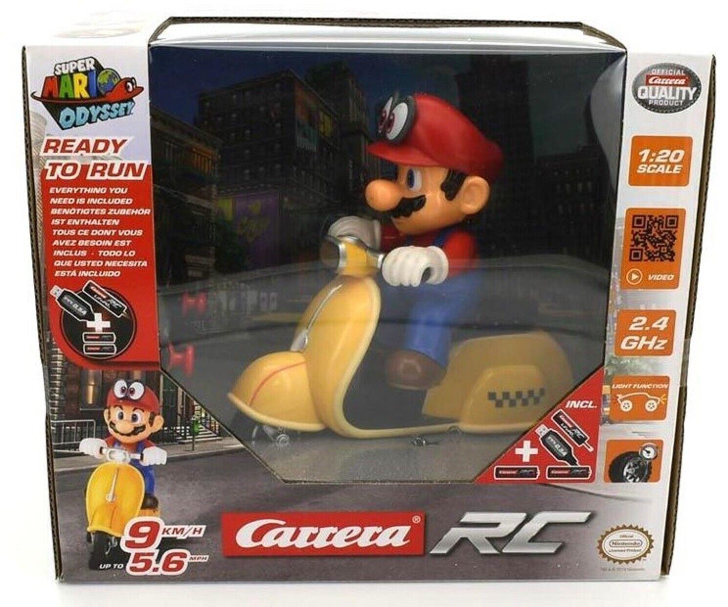Carrera RC Super Mario Kart Odyssey Scooter 1:20 Scale Remote Control Car IR Fun