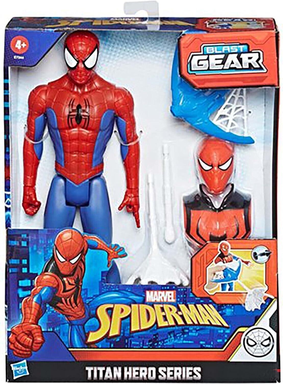 Marvel Spider-Man Titan Hero Series Blast Gear Action Figure Launcher Spiderman