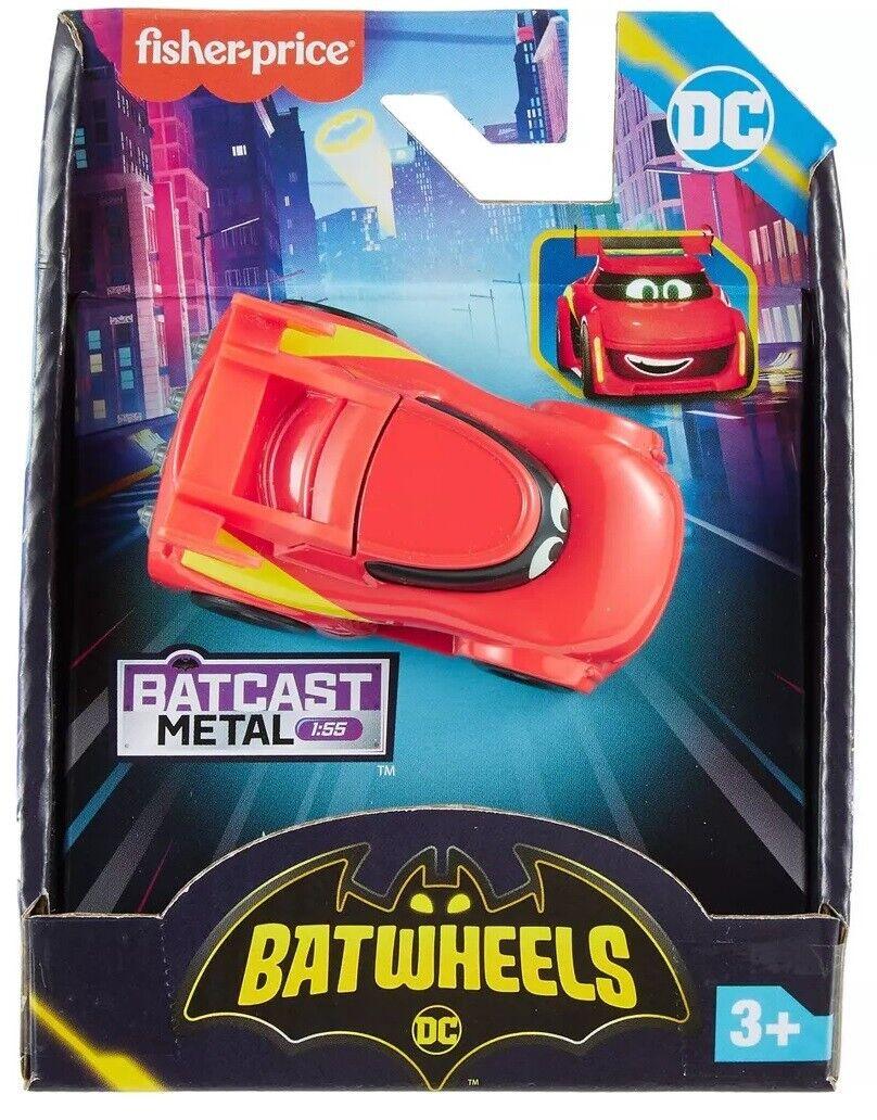 Fisher-Price DC Batwheels Metal Diecast 1:55 Scale Redbird Racecar Cars Batcave Batman