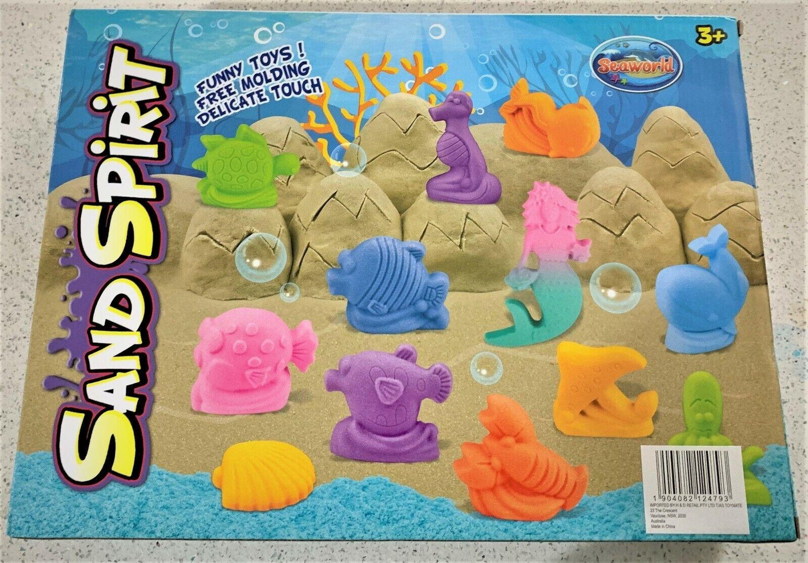 Sand Spirit Set 20+ pieces 900G Glow in the dark sand ages 3+ Toy Play Build Colour