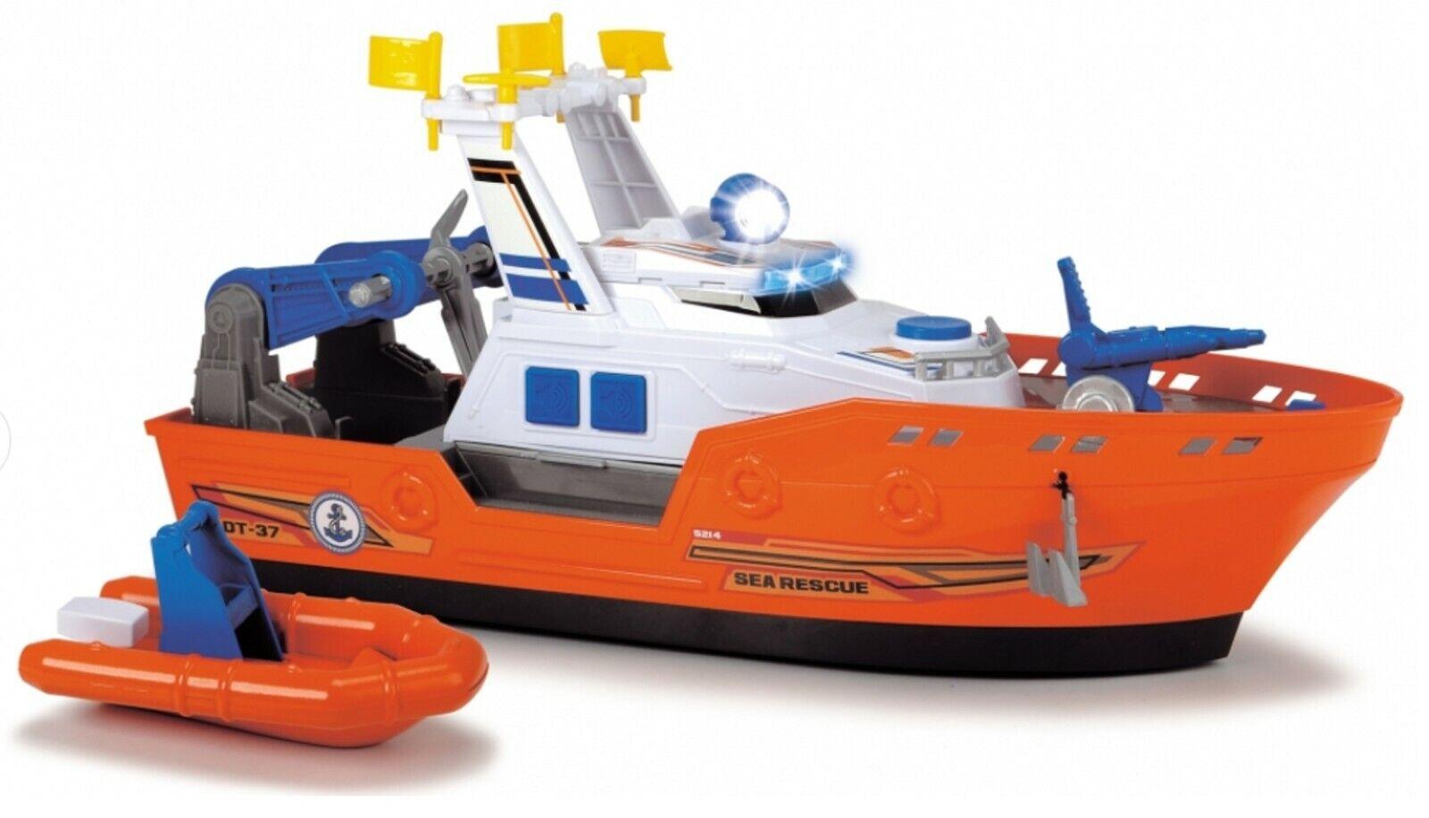Dickie toys racing series-Rescue Boat- try me light + sound toys