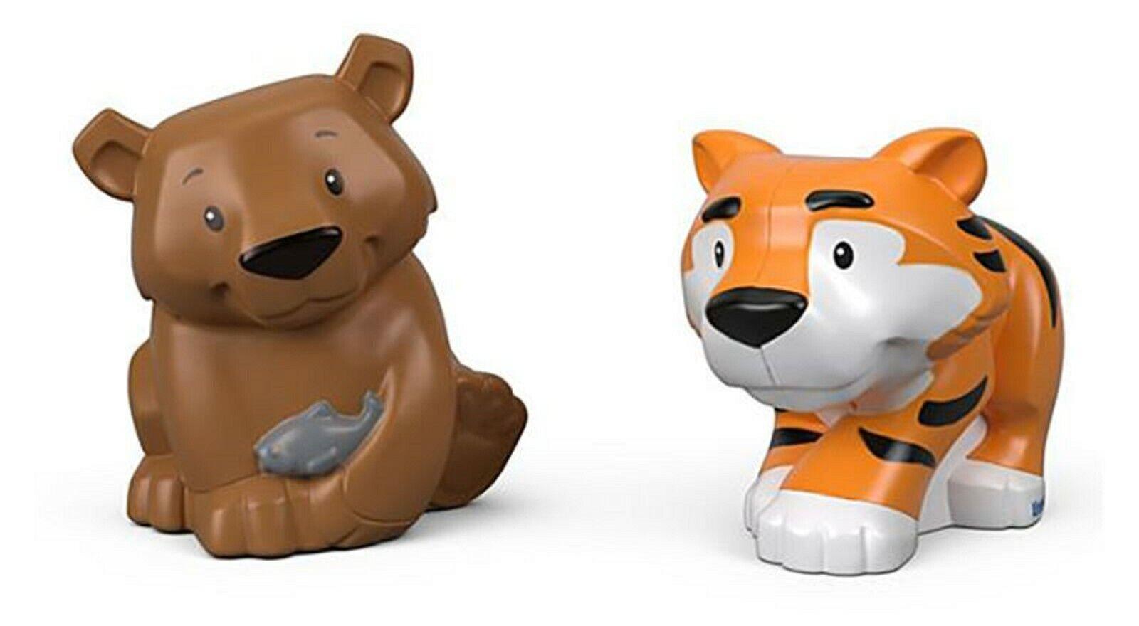 Fisher Price Little People Animal 2 Pack Ages 2+ Toy Tiger Monkey Bear Zebra Fun