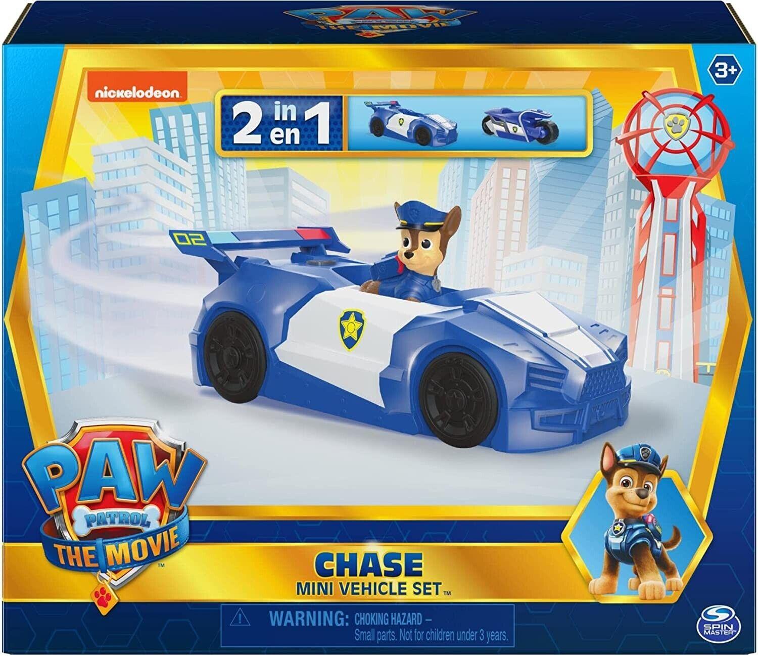 Paw Patrol Mini Chase Vehicle 2-in-1 Police Car And Motorcycle Race Gift