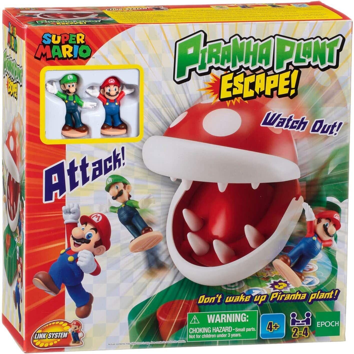 Epoch Games 2-4 Players Super Mario Piranha Plant Escape Tabletop Action Game