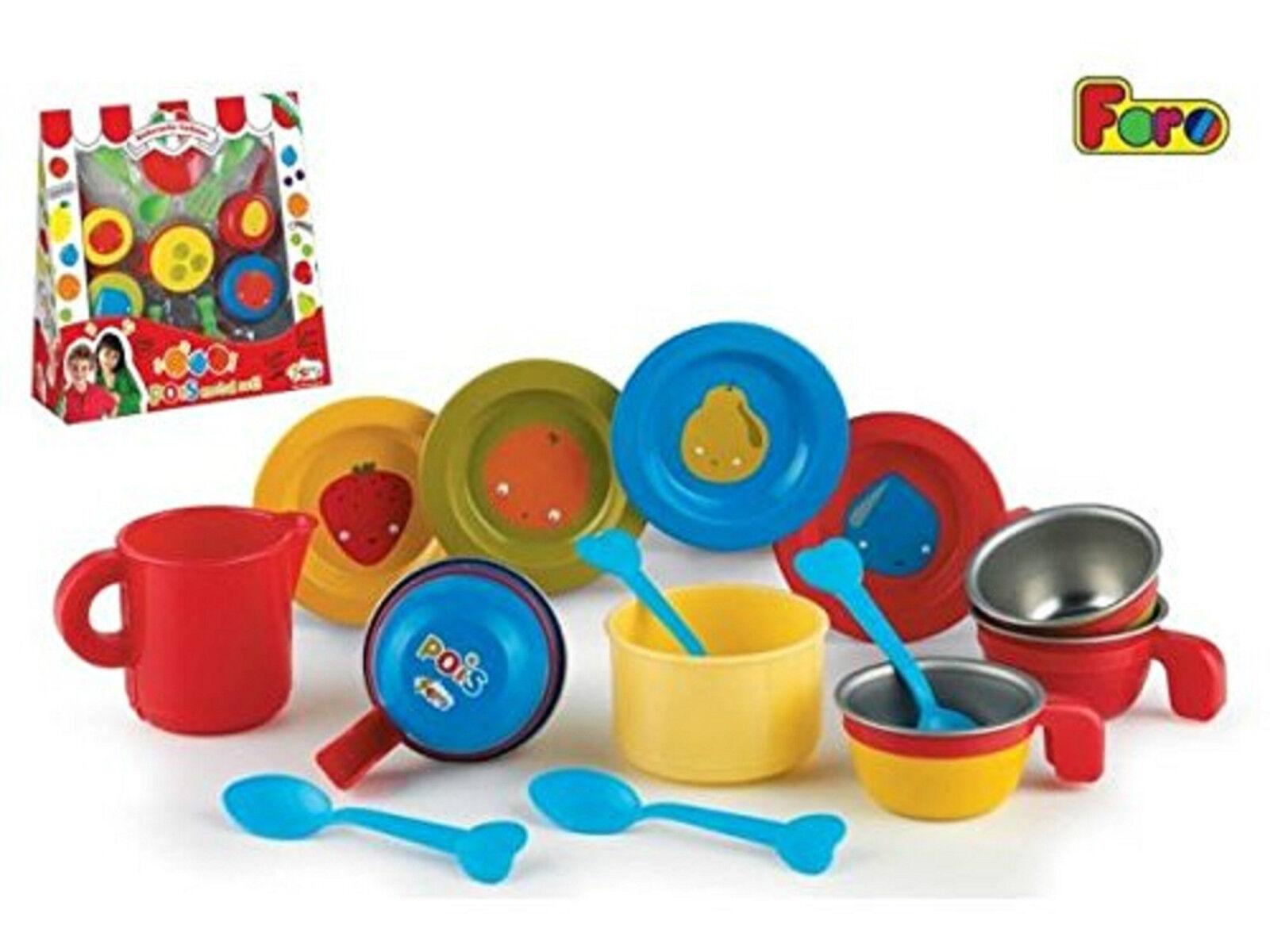 Kitchen Toy Pretend Play Faro Ristorante Metal Pan Chef Cooking Ages 3 Girls Fun